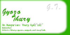 gyozo thury business card